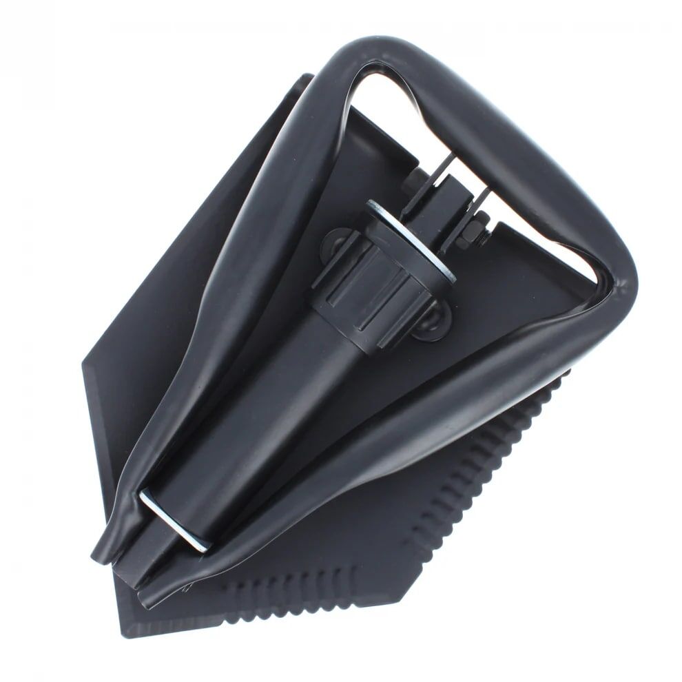 ASR Outdoor 3 in 1 Black Trifold Steel Multipurpose Serrated Shovel Pick And Saw, 22-In