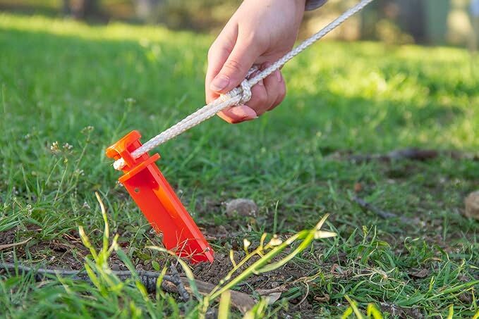 Sona Enterprises Survivor Series Orange Ground Stake, 11-In