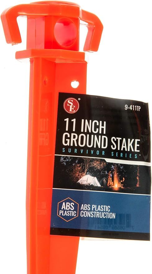 Sona Enterprises Survivor Series Orange Ground Stake, 11-In