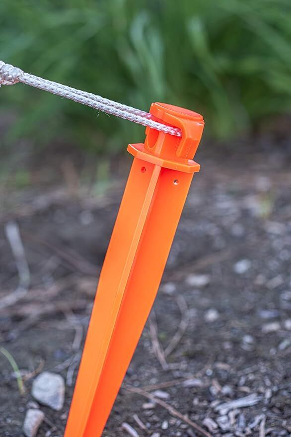 Sona Survivor Series Orange Ground Stake, 16-In