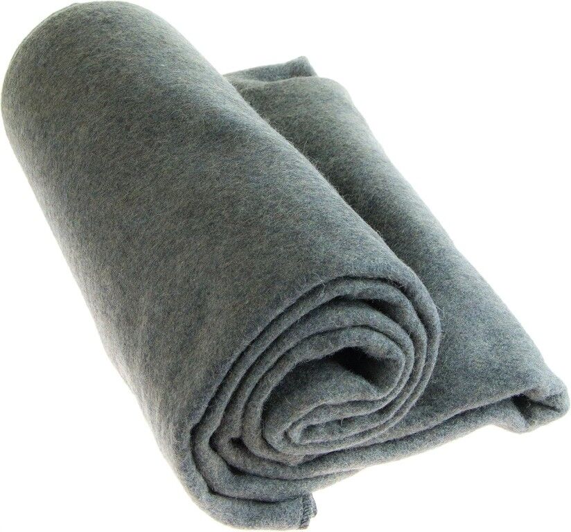 Sona Enterprises Gray 80% Wool 4-Lb Warm Blanket, 64-In x 84-In