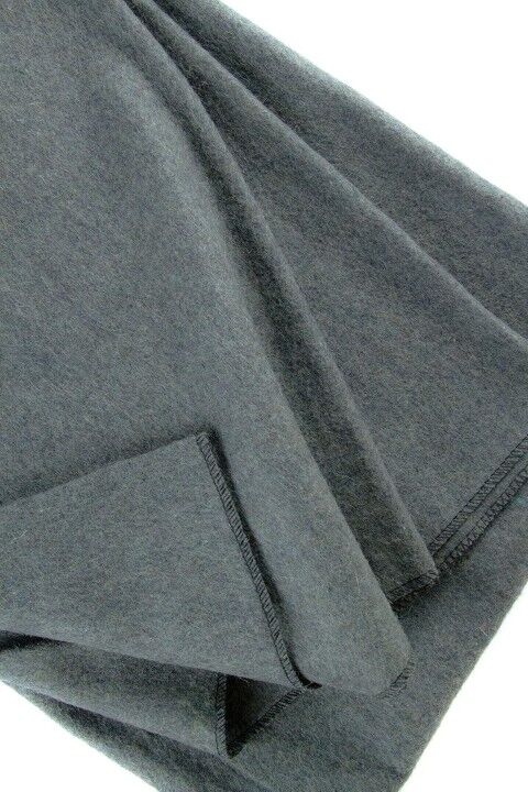 Sona Enterprises Gray 80% Wool 4-Lb Warm Blanket, 64-In x 84-In