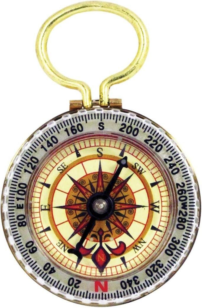 Sona Enterprises Glow In The Dark Brass Compass