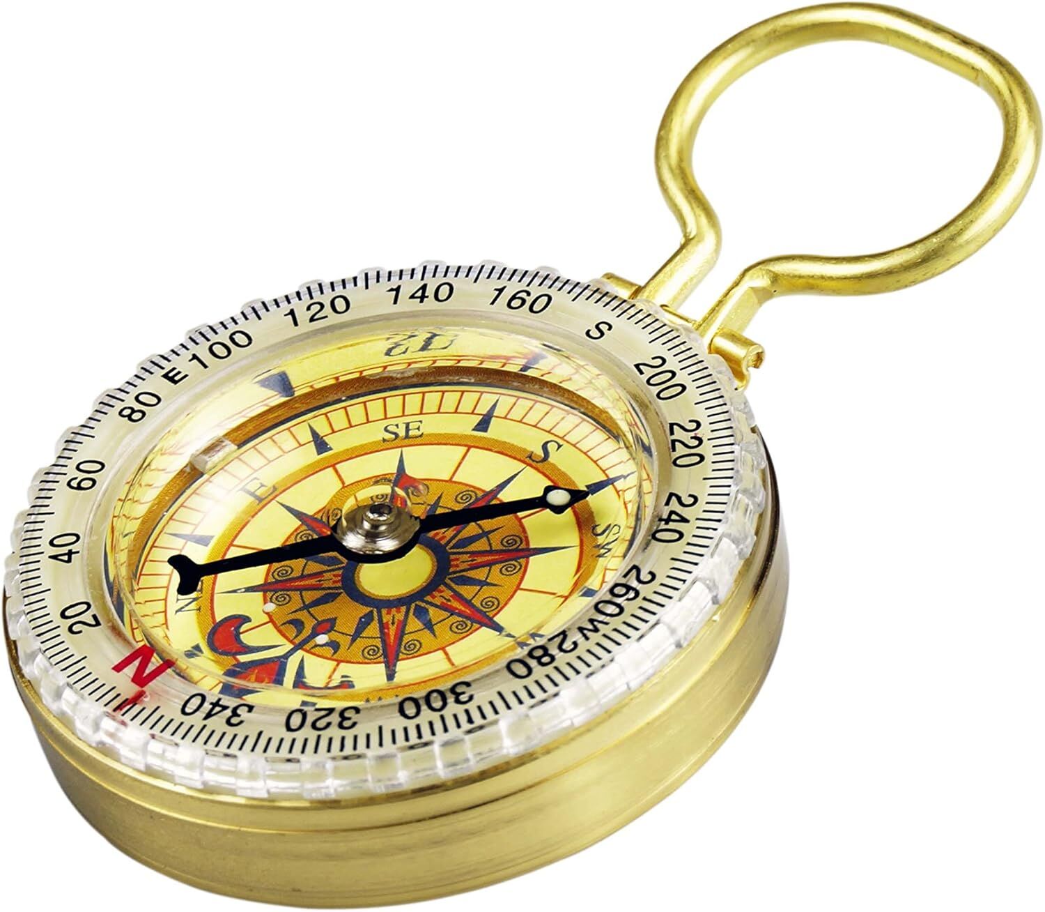 Sona Enterprises Glow In The Dark Brass Compass