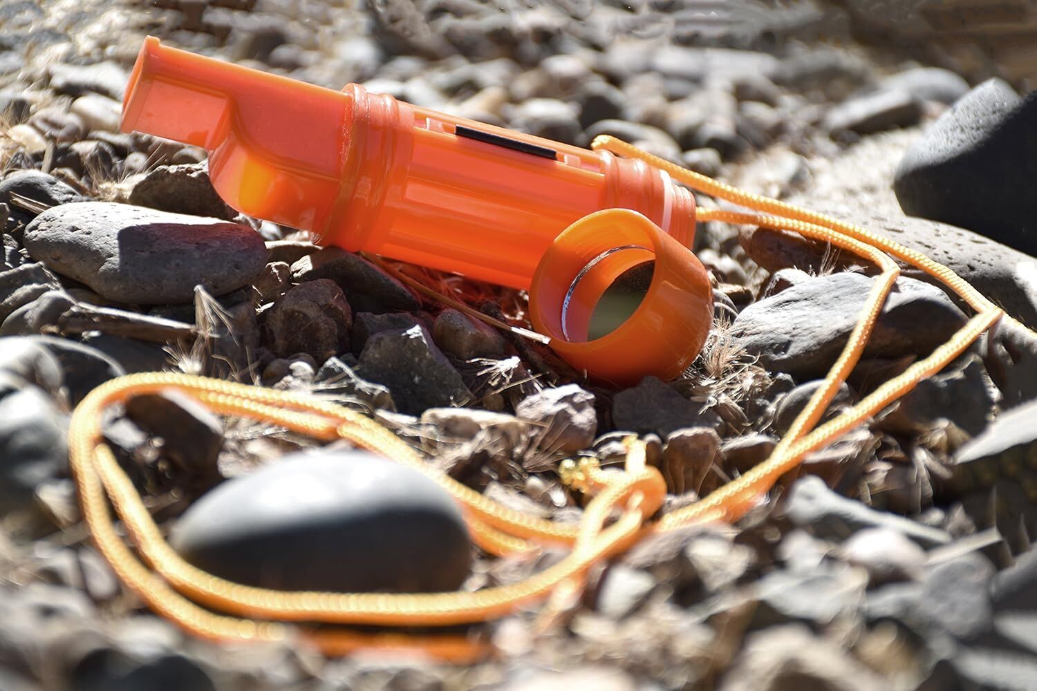 Sona Enterprises 5-In-1 Orange Survival Whistle
