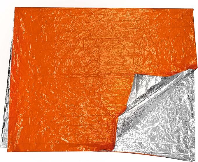 Sona Orange Emergency Blanket, 83-In x 51-In
