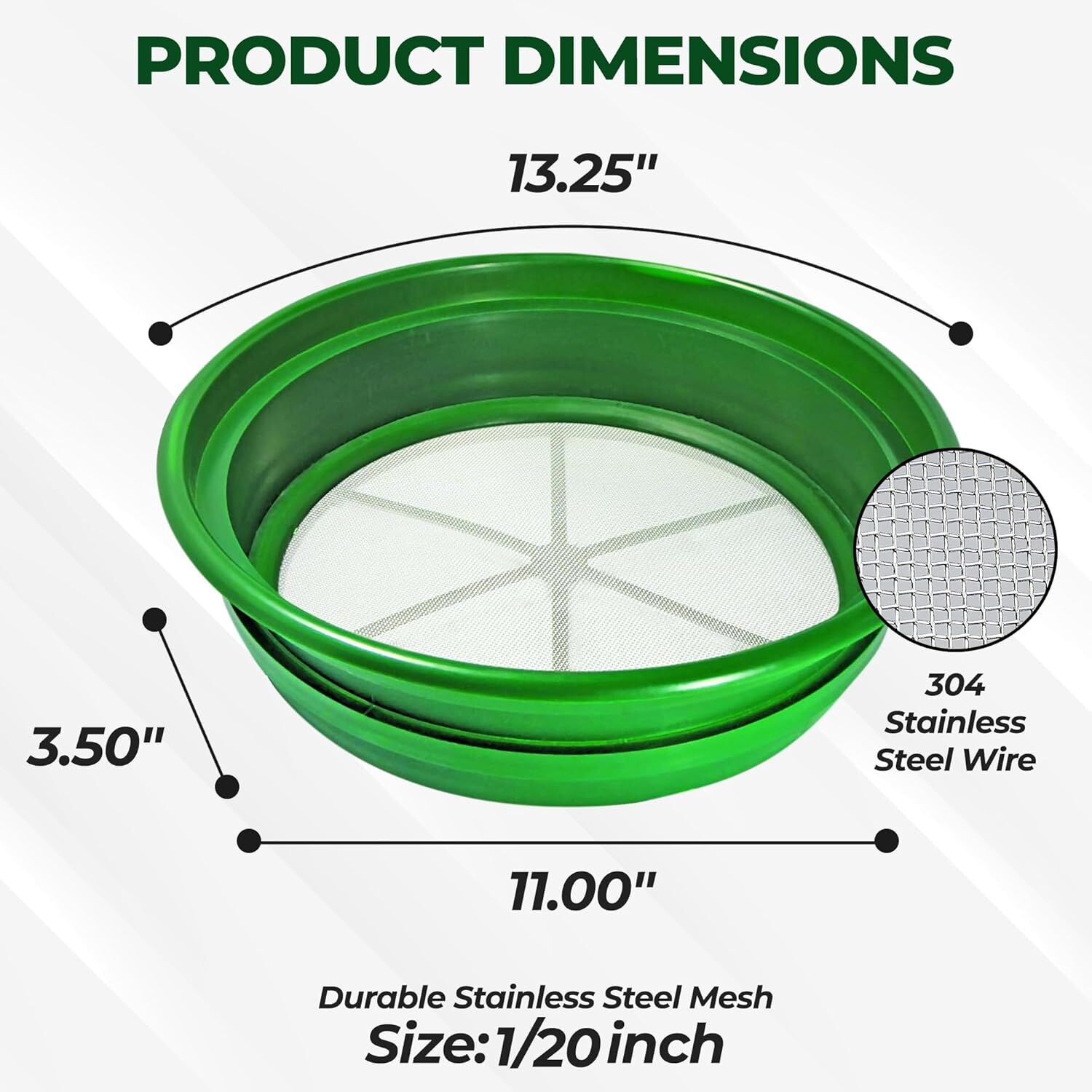 Sona Enterprises Stackable Classifier Gold Prospecting Pan, 13 1/4-In