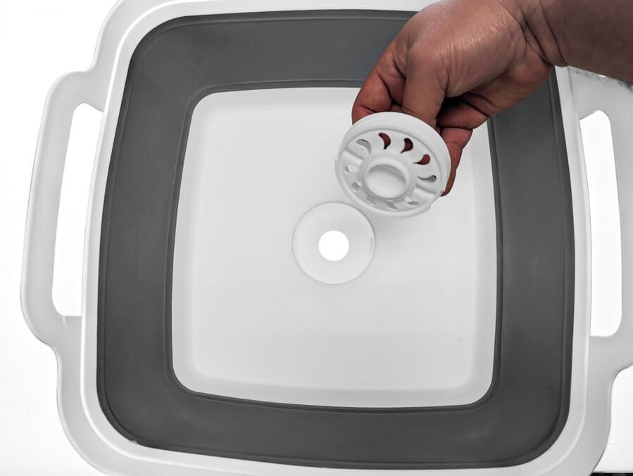 Sona Enterprises Collapsible Sink With Drain, 12-In x 12-In