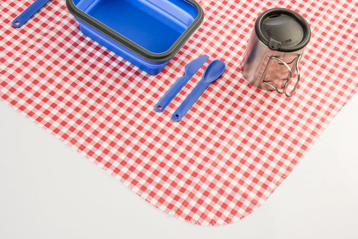Sona Enterprises Heavy Duty Checkered Vinyl Tablecloth, 54-In x 72-In
