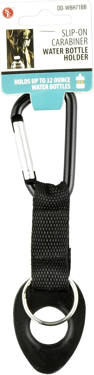 Sona Enterprises Slip-On Carabiner With Water Bottle Holder Assorted Colors