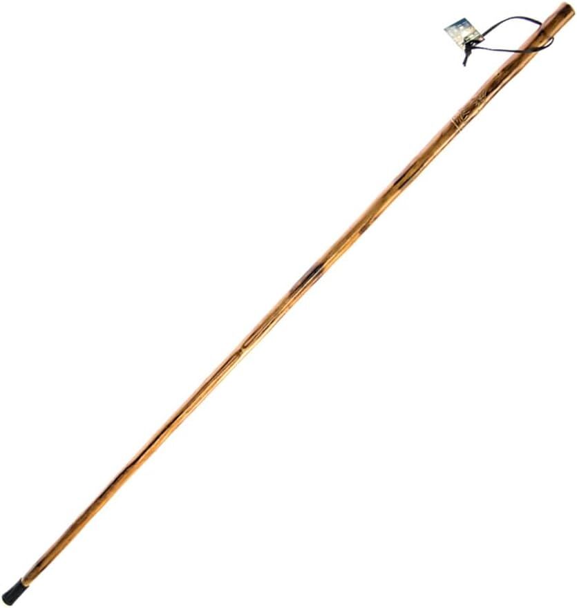 Sona Enterprises Natural Wood Walking Stick With Deer Design, 55-In