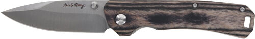 Uncle Henry Brown Pakka Wood Drop Point Folding Knife, 3-In