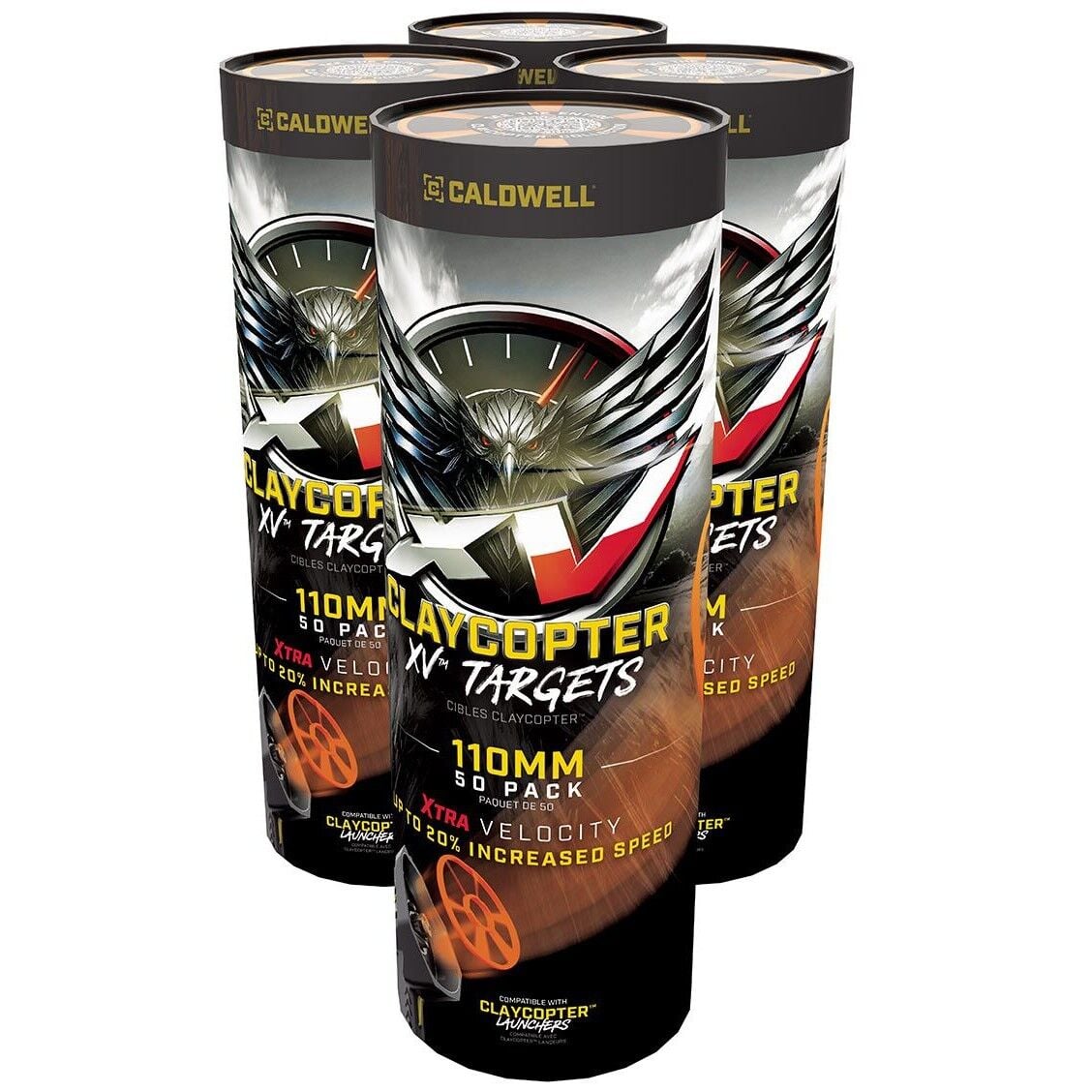 Caldwell ClayCopter XV Target, 110 mm., 50-Ct