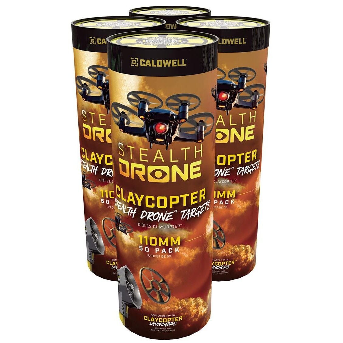 Caldwell ClayCopter Stealth Drone Target, 110 mm., 50-Ct