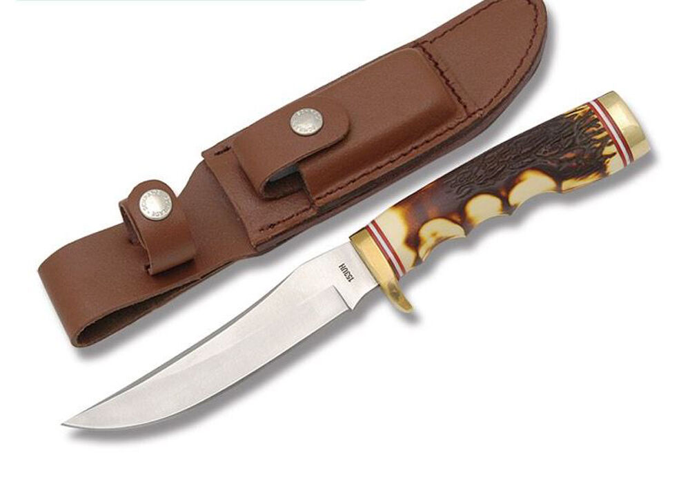 BTI Tools Schrade Uncle Henry Golden Spike Rat Tail Tang Fixed Blade Knife