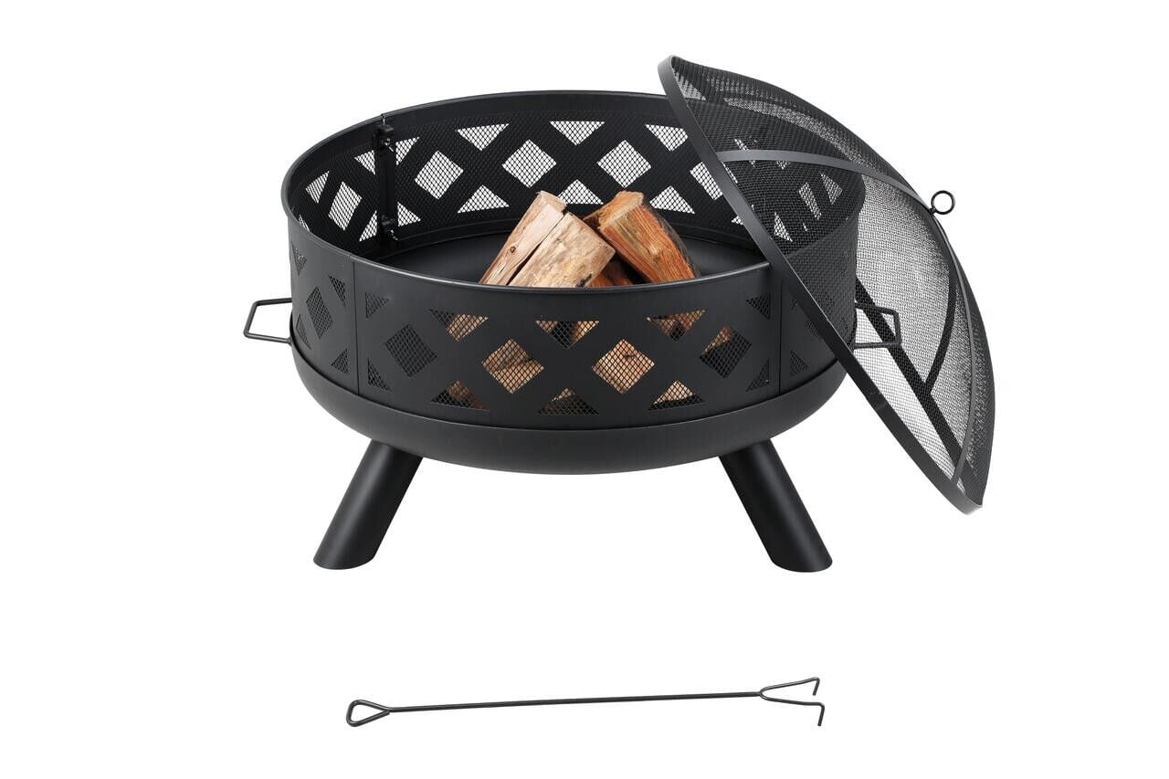 HeatMaxx 3-In-1 Triple Function Outdoor Wood Burning Fire Pit, 31.5 in.