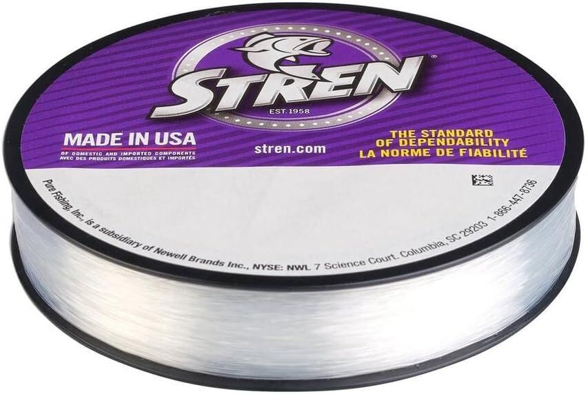 Stren Original Clear/Blue Fluorescent Monofilament Fishing Line, 330-Yd, 8-Lb