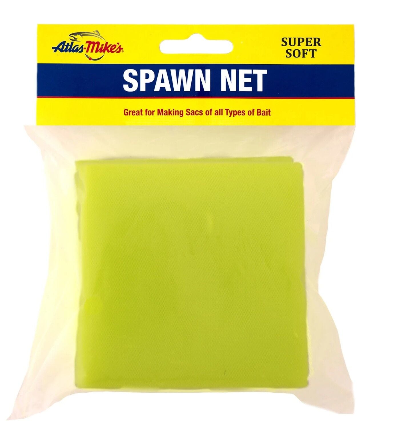 Atlas Mike's Chartreuse Spawn Net, 3 in. x 3 in.