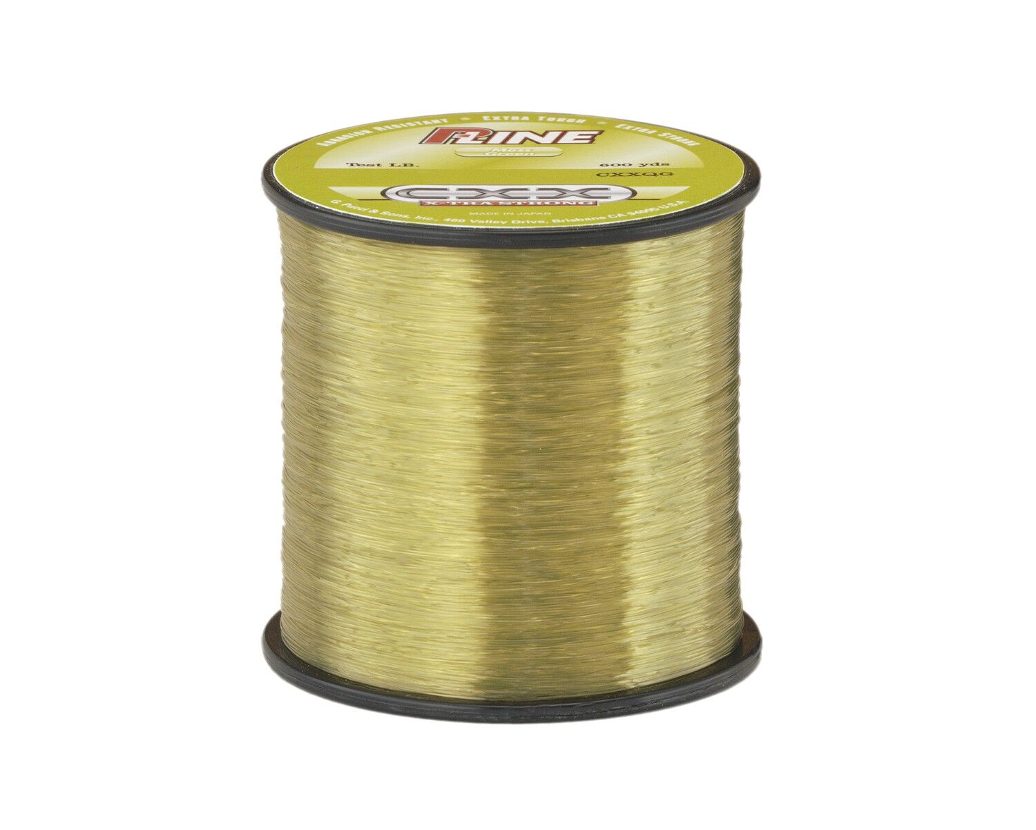 P-Line CXX X-Tra Strong Moss Green Fishing Line, 25 lb., 600 yd.
