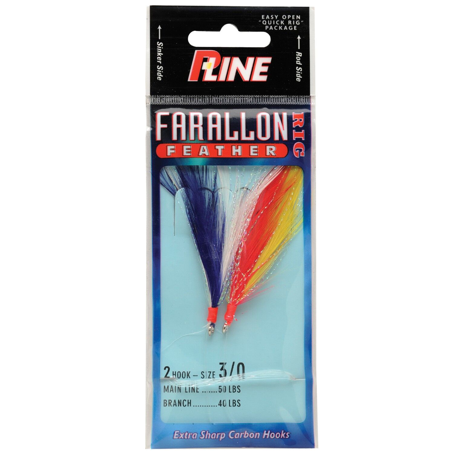 P-Line Farallon Feathers MIX Rig, #3/0