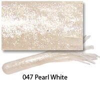 Gitzit The Original Fat Gitzit Pearl White Bait Tube, 3 1/2 in., 10-Pk