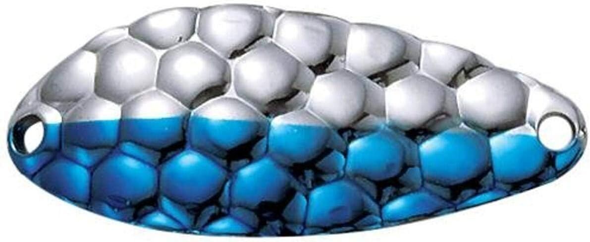 Acme Tackle Little Cleo Hammered Nickel/Blue Spoon, 1/3 oz.