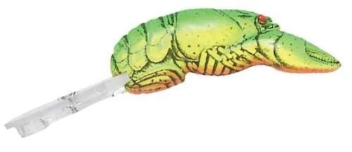 Rebel Lures Deep Wee Chartreuse/Green Back Lure, 3/8 oz., 2 3/8 in.