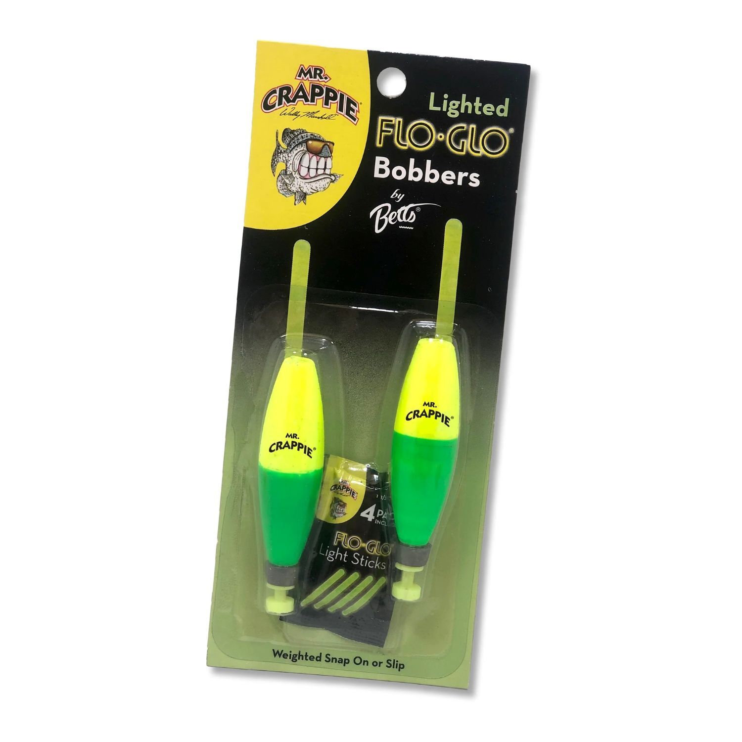Mr. Crappie Cigar Flo-Glo Bobbers by Betts, 2-1/2-In, 2-Pk