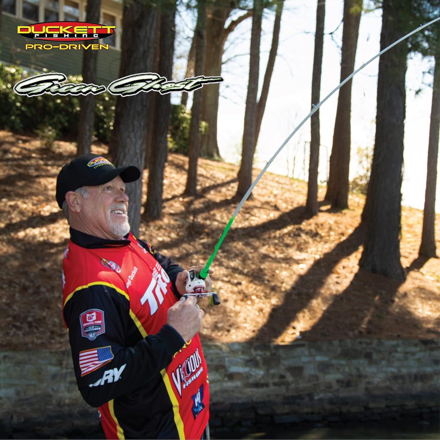 Duckett Fishing Green Ghost Casting Rod Heavy, 1-Piece, 7 1/4-Ft