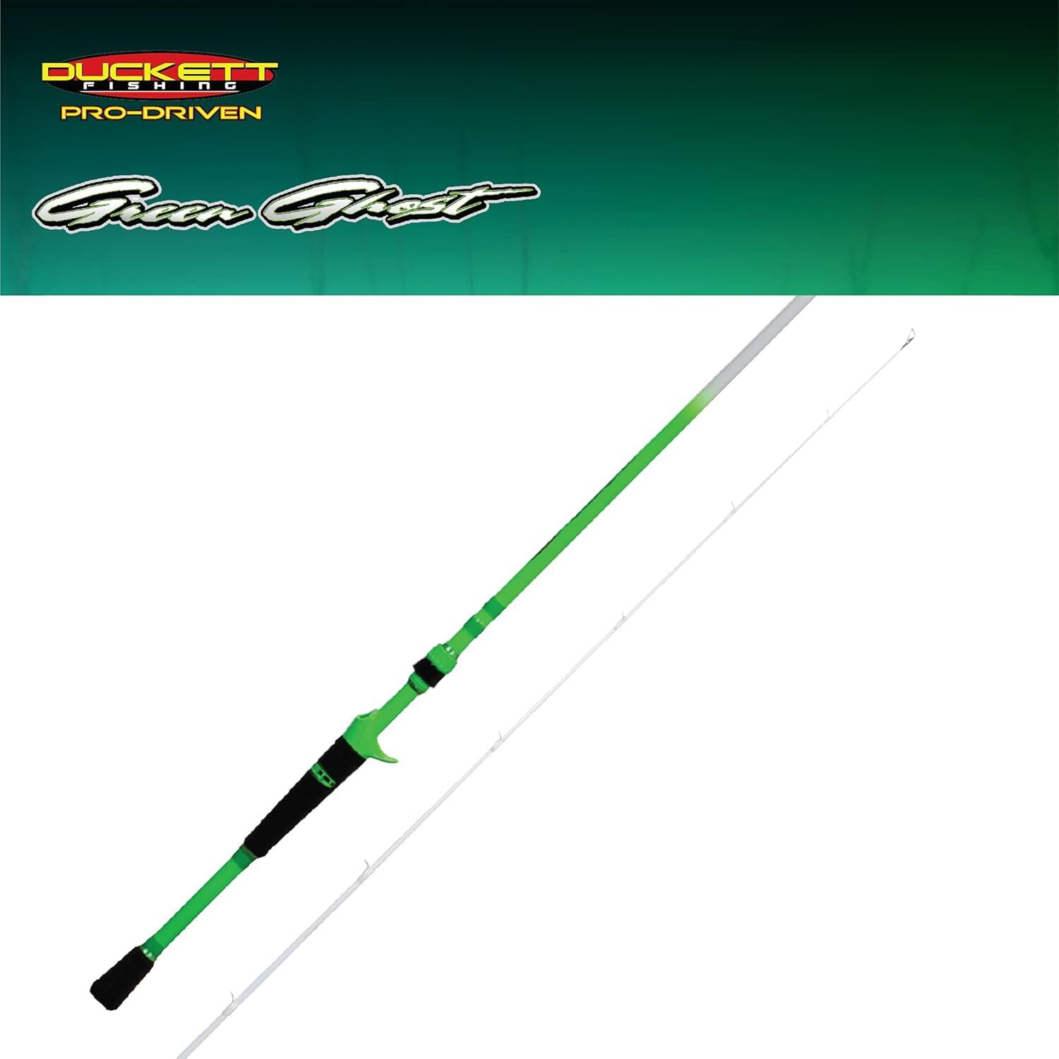 Duckett Fishing Green Ghost Casting Rod Heavy, 1-Piece, 7 1/4-Ft