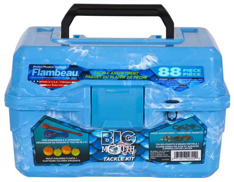 big mouth tackle box kit Box-Blue Swirl-89-Piece Sports & Outdoors but the Flambeau Outdoors Big Mouth Tackle Box Kit takes a lot of that guess work out Flambeau Big Mouth 89 Pc
