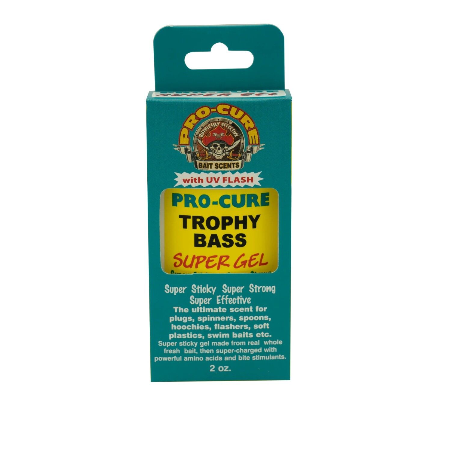 Pro-Cure Trophy Bass Super Gel Bait Sent With UV Flash, 2 oz.
