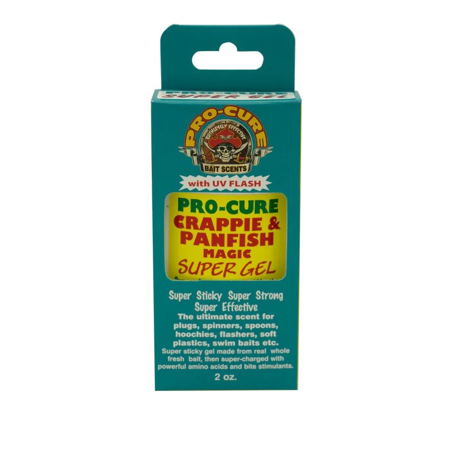 Pro-Cure Crappie & Panfish Magic Super Gel Bait Sent With UV Flash, 2 oz.