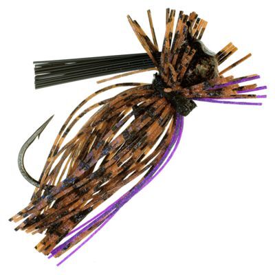 Jewel Bait Peanut Butter/Jelly Finesse Football Jig Skirted, 1/2-Oz