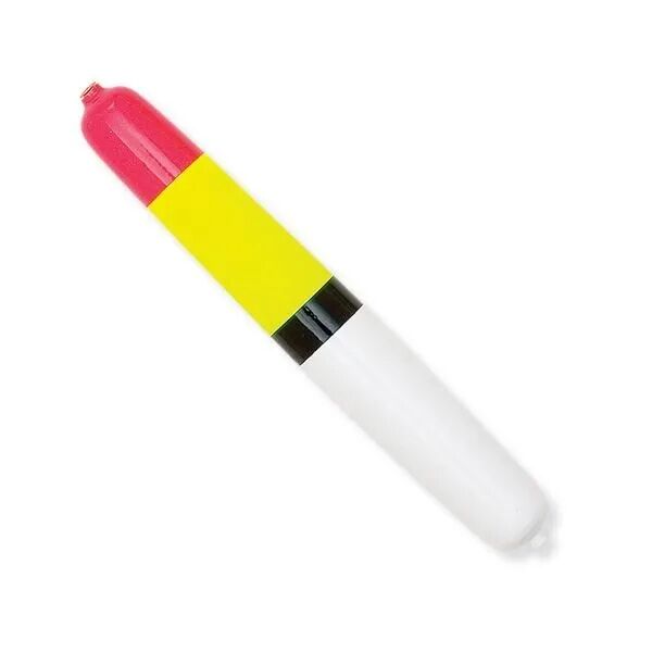 Little Joe Standard Weighted Yellow/Red/White Pole Float, 9-In