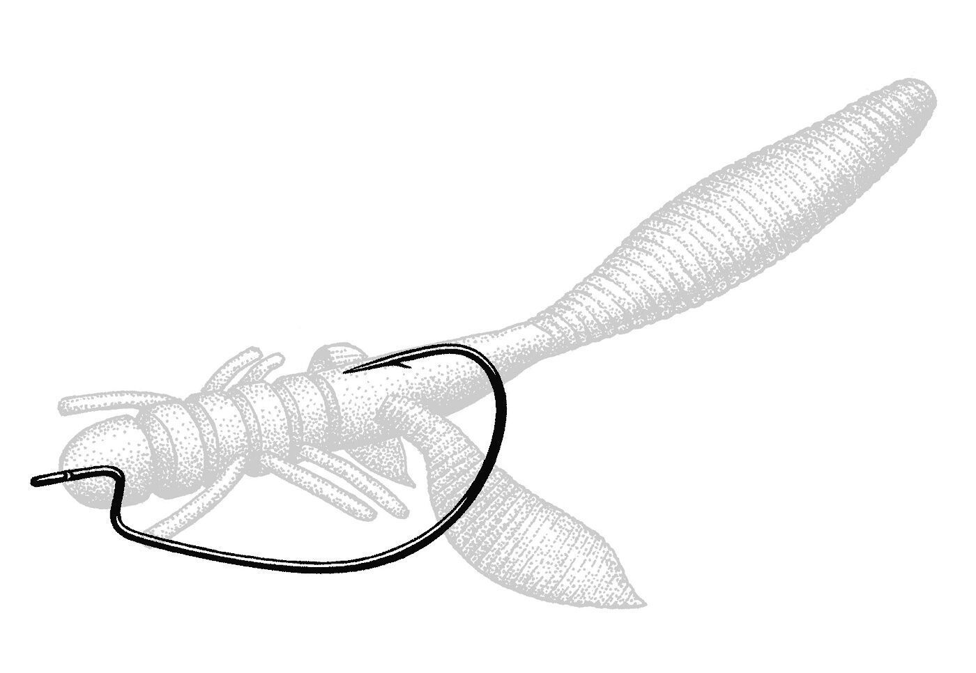 Owner All Purpose Softbait Hook, Size 4/0, 4-Pk