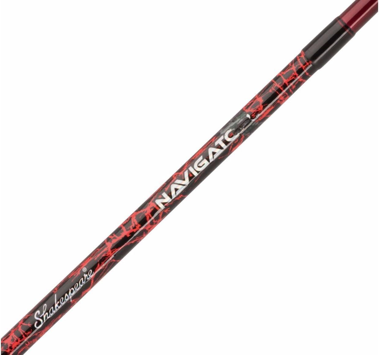Shakespeare Navigator Spincast Combo Medium Assorted Colors, 2-Piece, 5 1/2-Ft