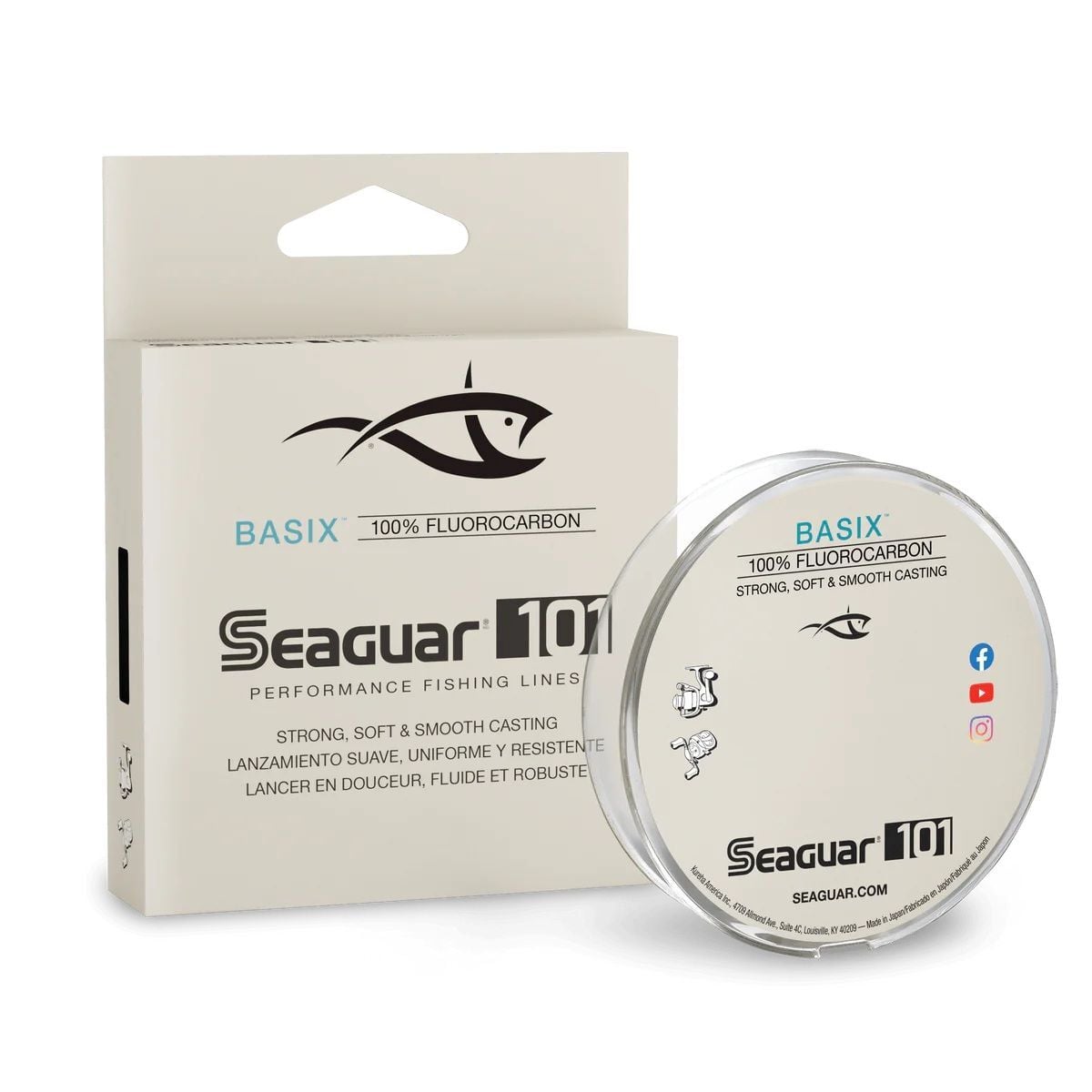 Seaguar BasiX Fluorocarbon Fishing Line, 200-Yd, 12-Lb