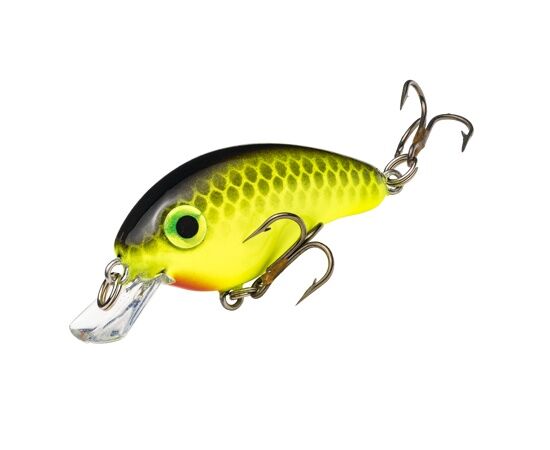 Strike King Bitsy Pond Minnow Chartreuse Black Crankbait