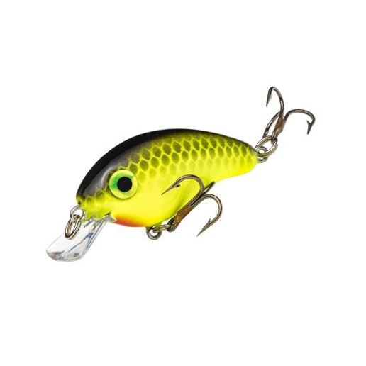 Strike King Bitsy Pond Minnow Chartreuse Black Crankbait