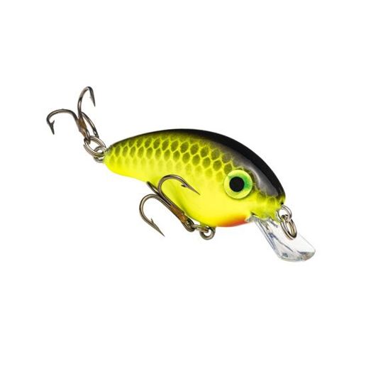 Strike King Bitsy Pond Minnow Chartreuse Black Crankbait