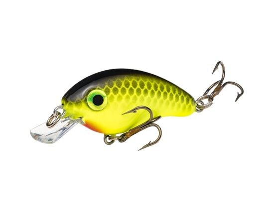 Strike King Bitsy Pond Minnow Chartreuse Black Crankbait