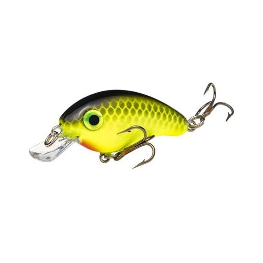Strike King Bitsy Pond Minnow Chartreuse Black Crankbait