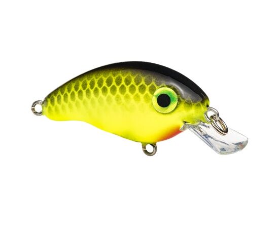 Strike King Bitsy Pond Minnow Chartreuse Black Crankbait
