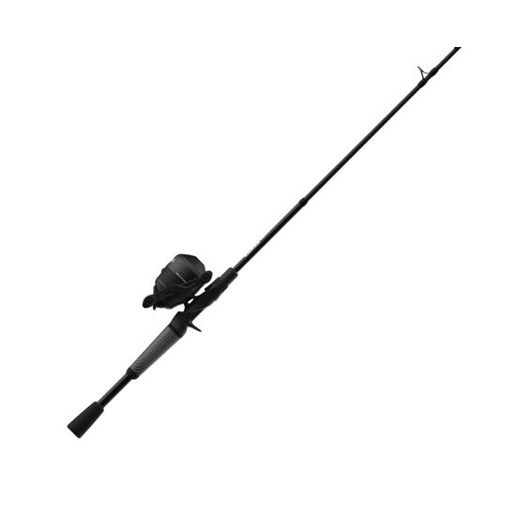 Zebco 33 Black 2-Pc Medium Spincast Combo, 6-Ft