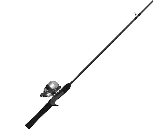 Zebco 33 Silver Medium Spincast Combo, 6-Ft
