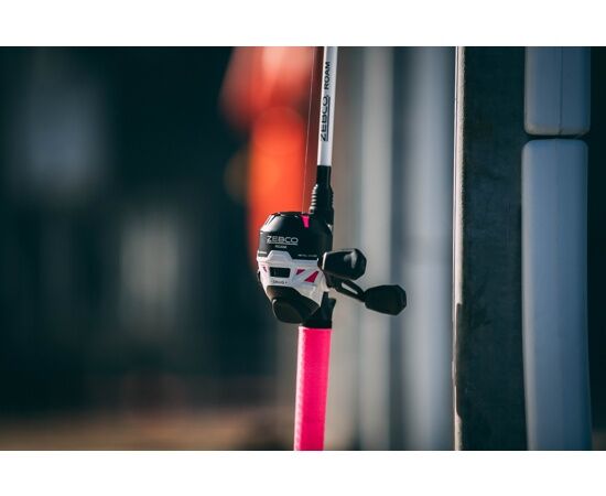 Zebco Pink Roam Medium Spincast Combo, 6-Ft