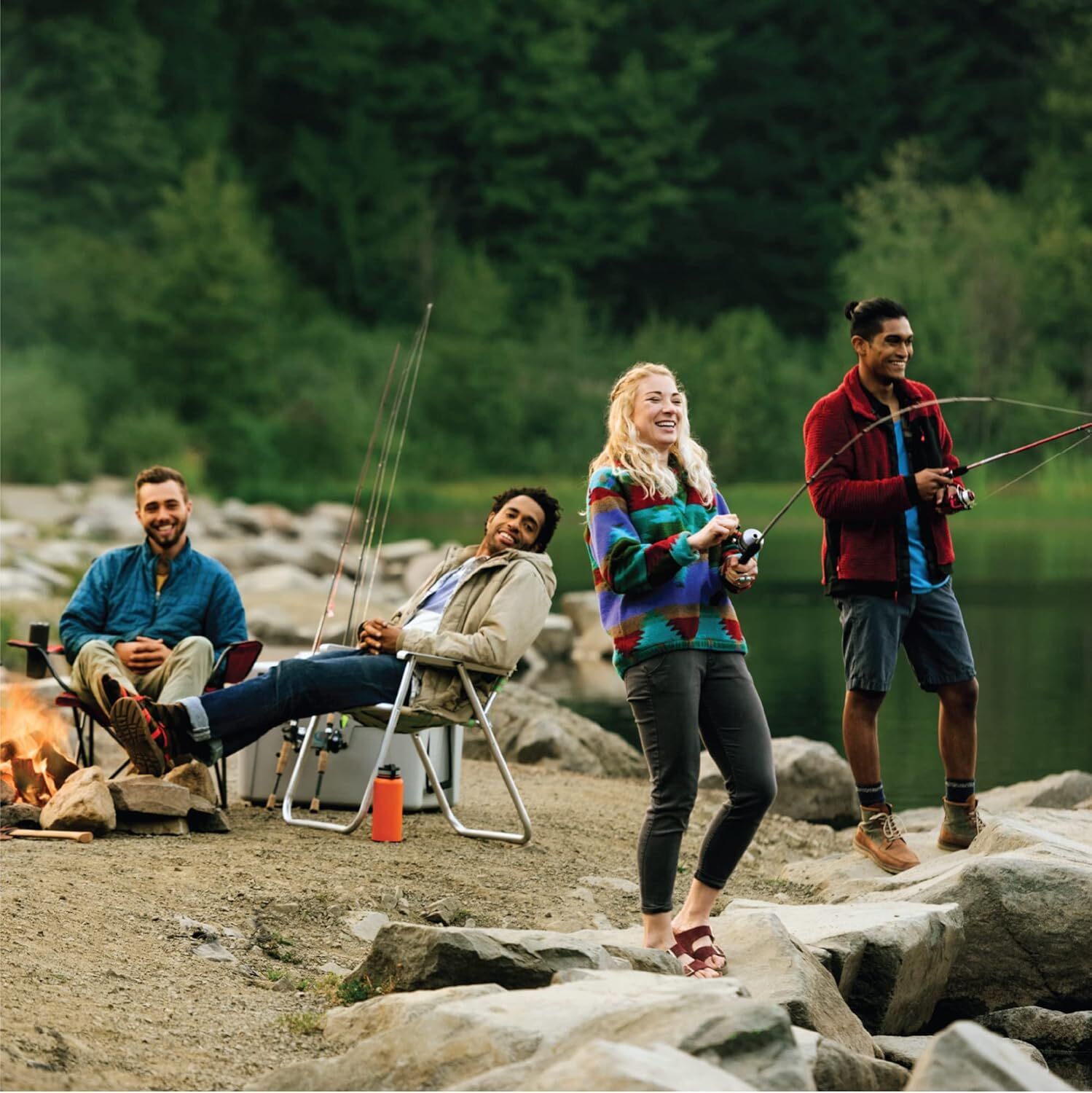 Zebco Roam Blue Baitcast Combo Medium-Heavy, 2-Piece, 6 1/2-Ft