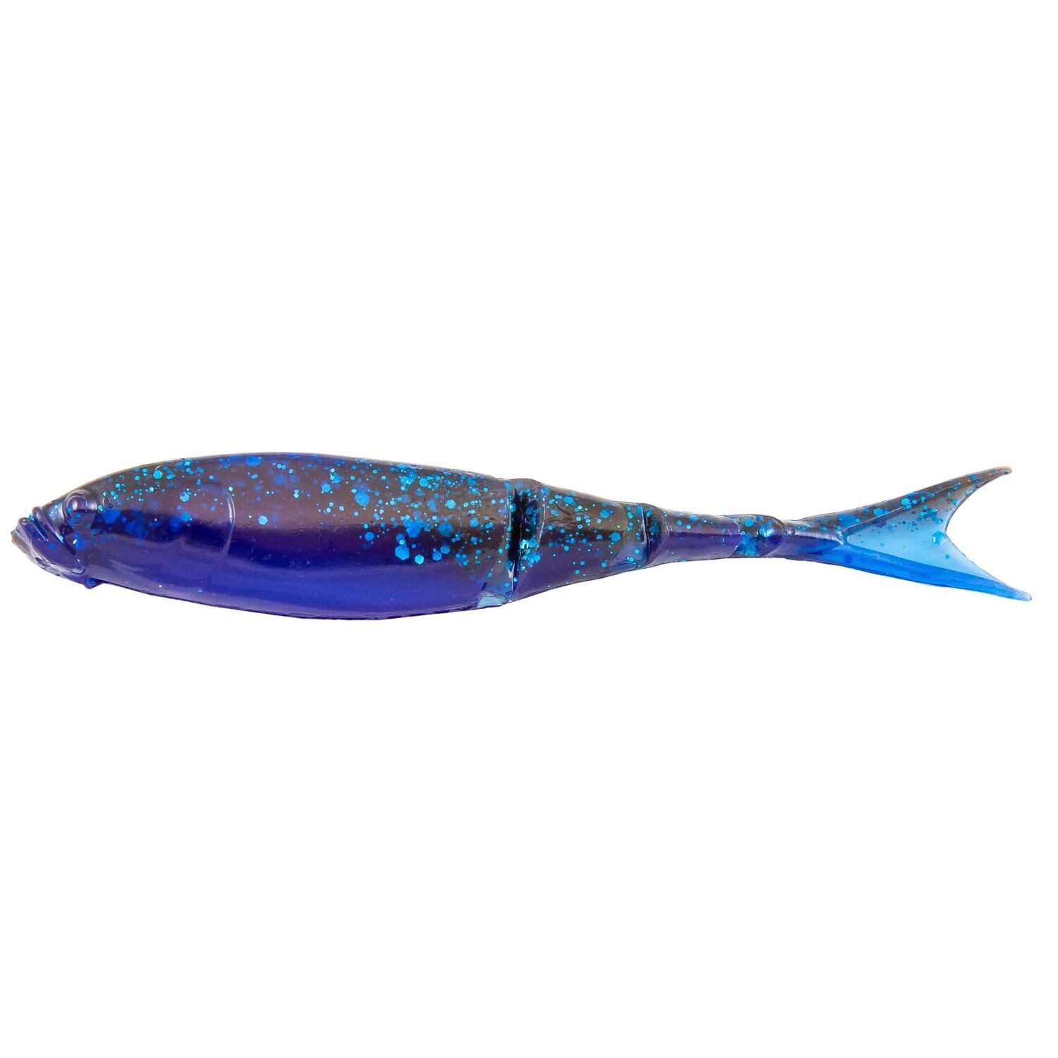 Z-Man RaZor ShadZ Black/Blue Laminate Bait, 4 1/2-In, 4-Pk