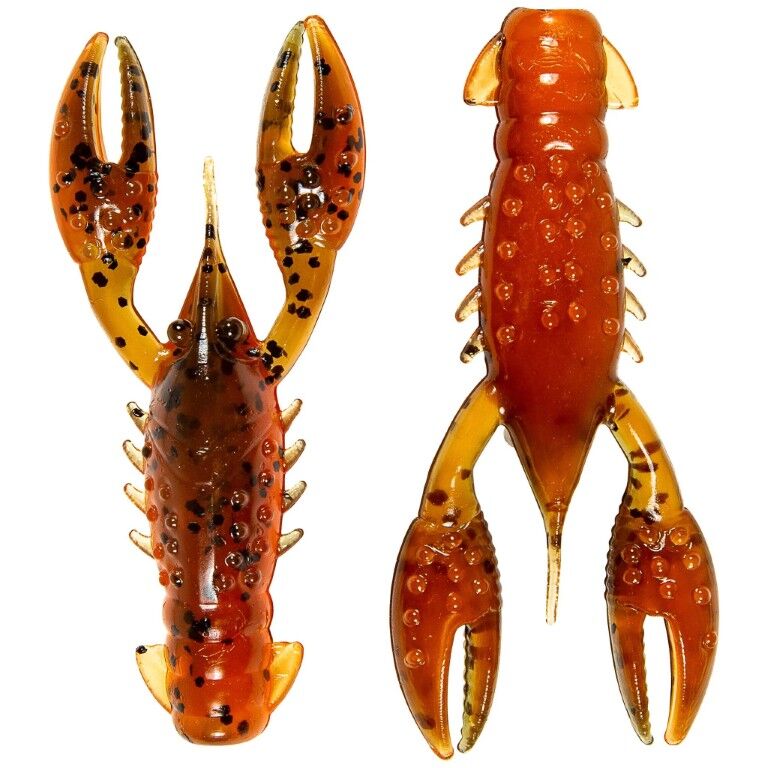 Z-Man TRD CrawZ Green Pumpkin Orange Bait, 2 1/2-In, 6-Pk